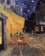 Vincent Van Gogh cafe terrace at the Place you forum in Arles in night France oil painting artist